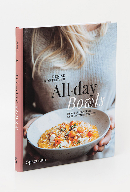 all day bowls, kookboek, door denise kortlever, uitgeverij Spectrum, vormgeving Suzanne Nuis, Hit ontwerp